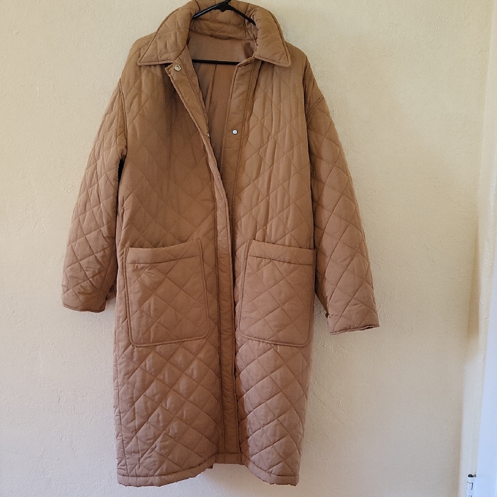 Other Stories Long Quilted Coat
